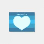 Flat Heart Icon Post-it® Notes (Voorkant)