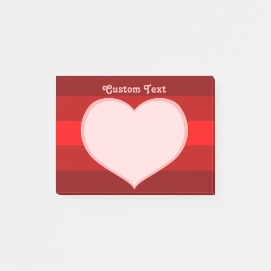 Flat Heart Icon Post-it® Notes (Voorkant)