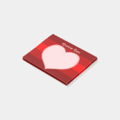 Flat Heart Icon Post-it® Notes (Schuin)