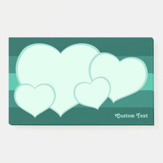 Flat Heart Icon Post-it® Notes (Voorkant)