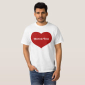 Flat Heart Icon T-shirt (Voorkant volledig)