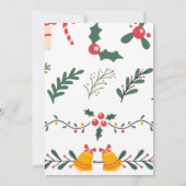 Flat Holiday Card Feestdagenkaart (Achterkant)