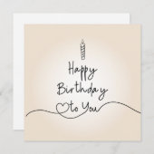 Flat Holiday Card Feestdagenkaart (Voorkant / Achterkant)