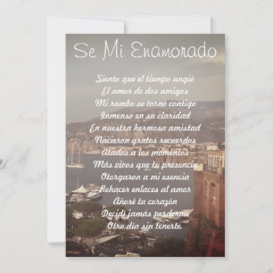 Flat Holiday Card - Wees mijn Valentijn (Spaans) Feestdagenkaart