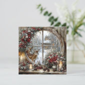 Flat Holiday/Winter Card Feestdagenkaart (Staand voorkant)