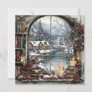 Flat Holiday/Winter Card Feestdagenkaart