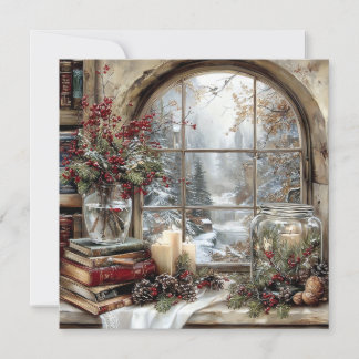 Flat Holiday/Winter Card Feestdagenkaart