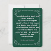 Flat Housewarming bedankkaart - Community... (Achterkant)