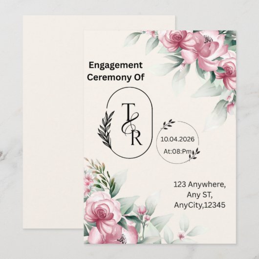 Flat Invitation  (Devant / Derrière)