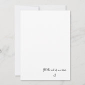 Flat Invitation, formaat: 5 x 7 inch, papier: Matt Kaart (Achterkant)