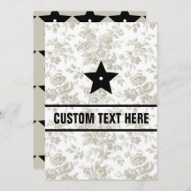 Flat Invitation, formaat: 5 x 7 inch, papier: Matt