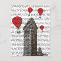 Flat Iron Building en Red Hot Air Luchtballonnen