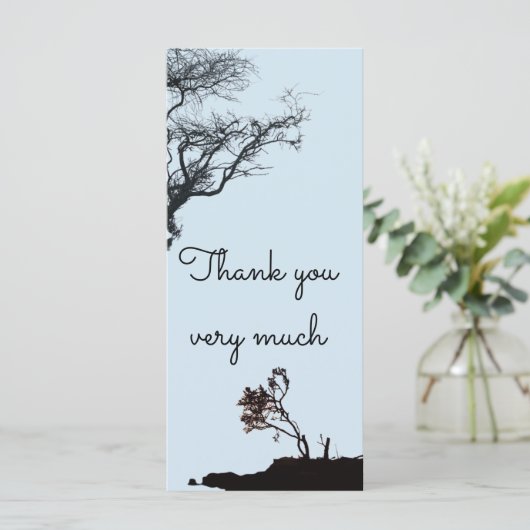 Flat Kaart (dank u wel) (Staand voorkant)