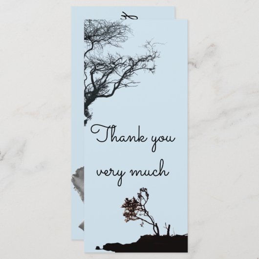 Flat Kaart (dank u wel) (Voorkant / Achterkant)