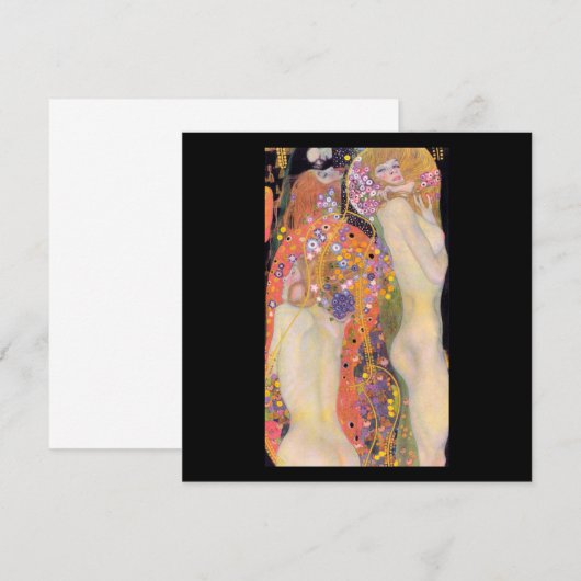 FLAT-KAART: GUSTAV KLIMT: WATERSERPENEN II (Voorkant / Achterkant)