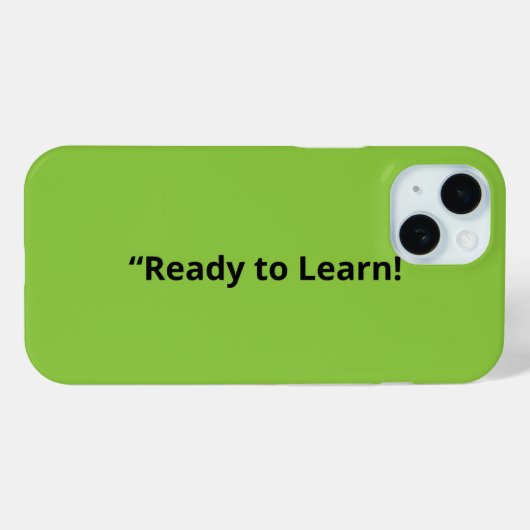 Flat Lime Green Background – School Texture Case-Mate iPhone Case (Achterkant (horizontaal))