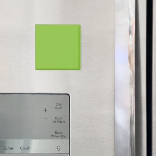 Flat Lime Green Background Texture Magneet (Insitu (Koelkast))