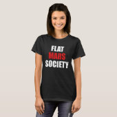 Flat Mars Society Earth Red Planet Space T-shirt (Voorkant volledig)