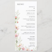 Flat Menu Minimalistische moderne kalligrafie, bru (Voorkant)