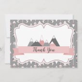 Flat Merci Cartes Montagnes Thème (Devant)