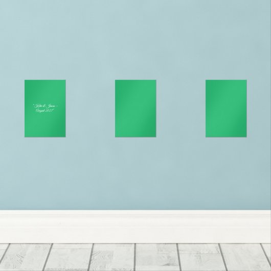 Flat Mint Green Background – Wedding Design (Parquet)