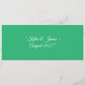 Flat Mint Green Background – Wedding Design Programma (Voorkant)