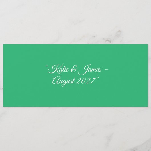Flat Mint Green Background – Wedding Design Programma (Voorkant)