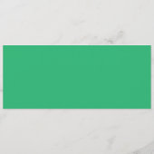 Flat Mint Green Background – Wedding Design Programma (Achterkant)