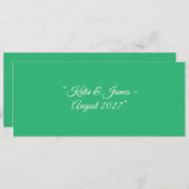 Flat Mint Green Background – Wedding Design Programma (Voorkant / Achterkant)