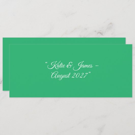 Flat Mint Green Background – Wedding Design Programma (Voorkant / Achterkant)