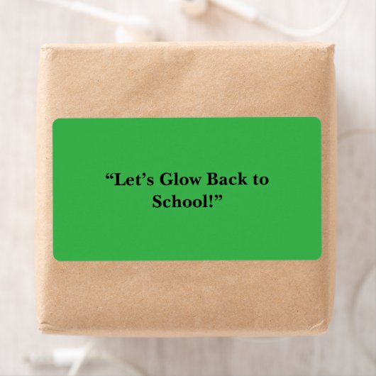 Flat Neon Green Background – School Texture Etiket (Insitu)