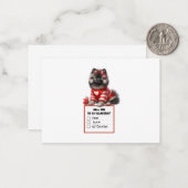 Flat Note Card Notitiekaartje (Voorkant / Achterkant in situ)