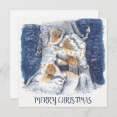 Flat Note-kaart Feestdagenkaart (Voorkant / Achterkant)