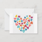 Flat Note-kaart Notitiekaartje (Voorkant)