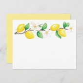 Flat Note-kaart Notitiekaartje (Voorkant / Achterkant)