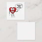 Flat Note-kaart Notitiekaartje (Voorkant / Achterkant)