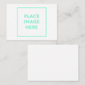 Flat Note-kaart Notitiekaartje (Voorkant / Achterkant)