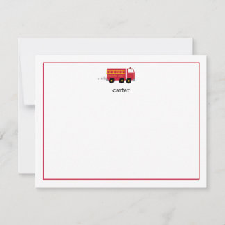 Flat Note-kaart voor brandweermotoren Notitiekaartje