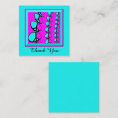 Flat Peace Signs Thank You Cards Notitiekaartje (Voorkant / Achterkant)