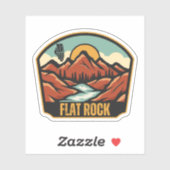Flat Rock, Illinois Sticker (Vel)