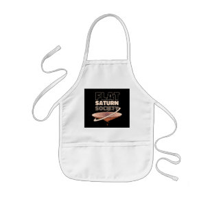 Flat Saturn Society Science Design Kinder Schort