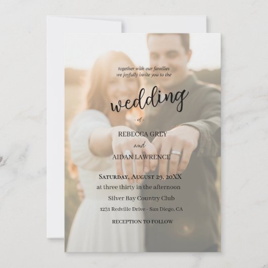 Flat Save The Date Card (Devant)