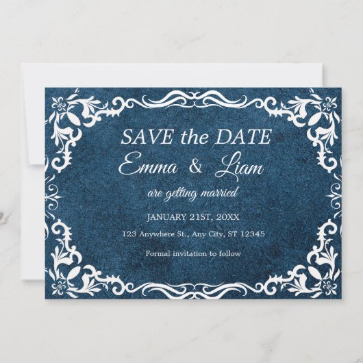 Flat Save The Date Card (Devant)