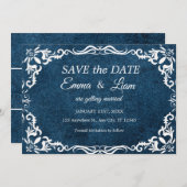 Flat Save The Date Card (Devant / Derrière)