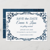 Flat Save The Date Card (Devant / Derrière)