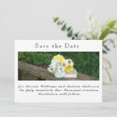 Flat Save The Date Card (Debout devant)