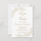 Flat Save The Date Card (Voorkant)