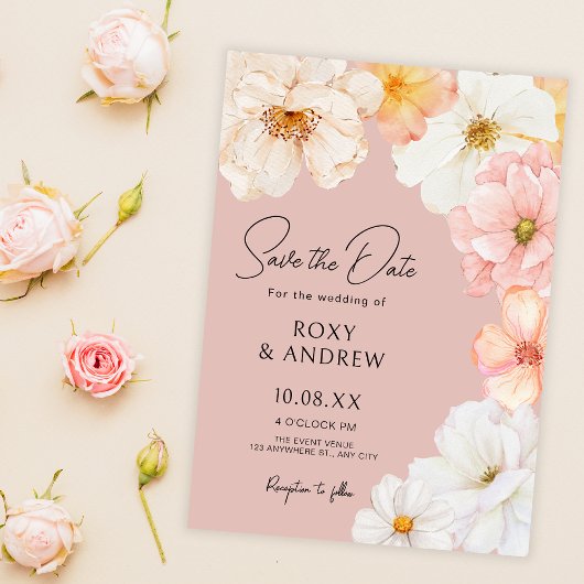 Flat Save Wedding The Date