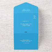 Flat Sky Blue Background for Web & Print All In One Uitnodiging (Buitenkant)