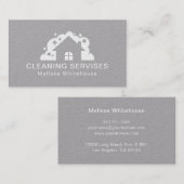 Flat Slank Modern Cleaning Services Visitekaartje (Voorkant / Achterkant)